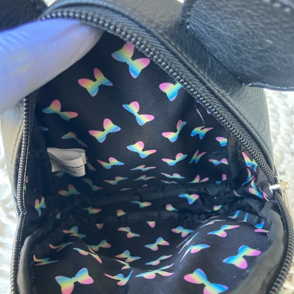 Disney Parks Loungefly Minnie Mouse sequined mini backpack wristlet